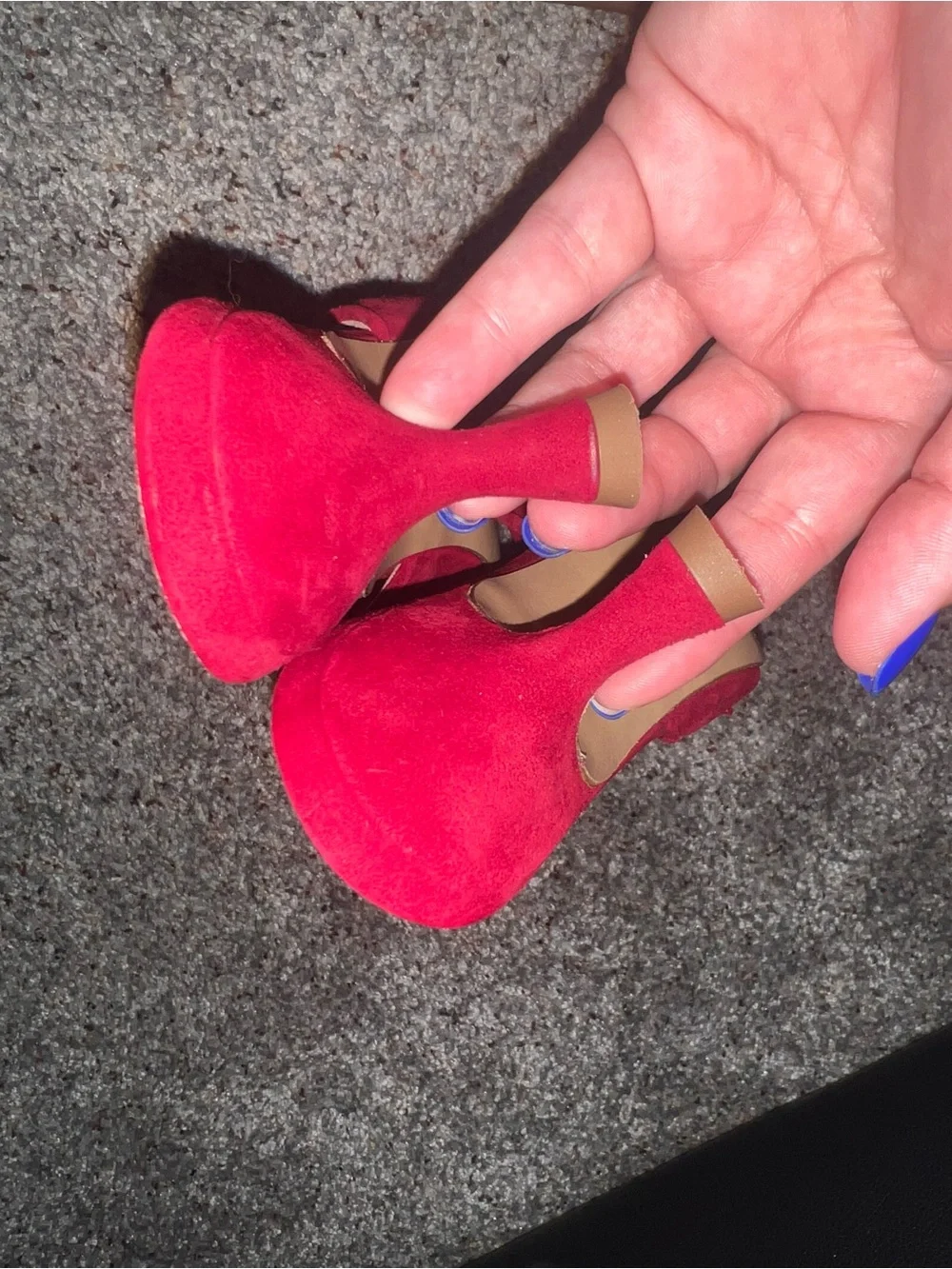 INEZ Women's Burgundy Pointed Bow Mules